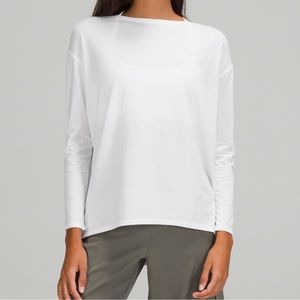 Lululemon back in action long sleeve shirt, size 4